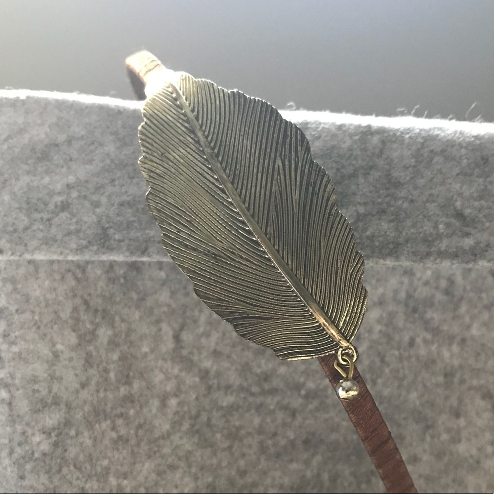 Gold leaf headband